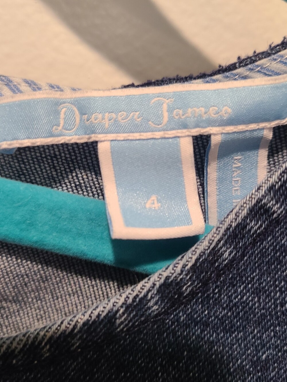 Denim Dress Size 4 Draper James - Picture 3 of 5
